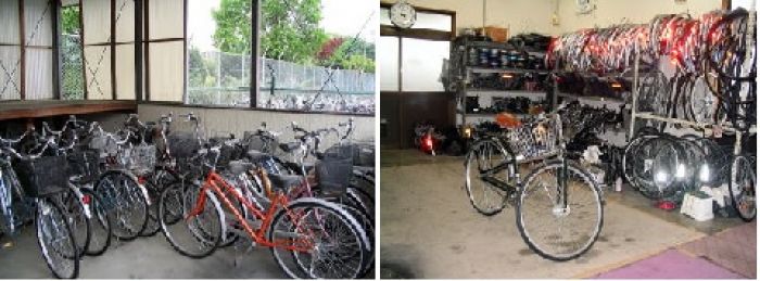 リサイクル自転車の展示即売会 四谷区民センター